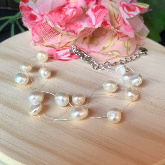 Natural Freshwater Pearl Bracelet - Picture 2 of 3